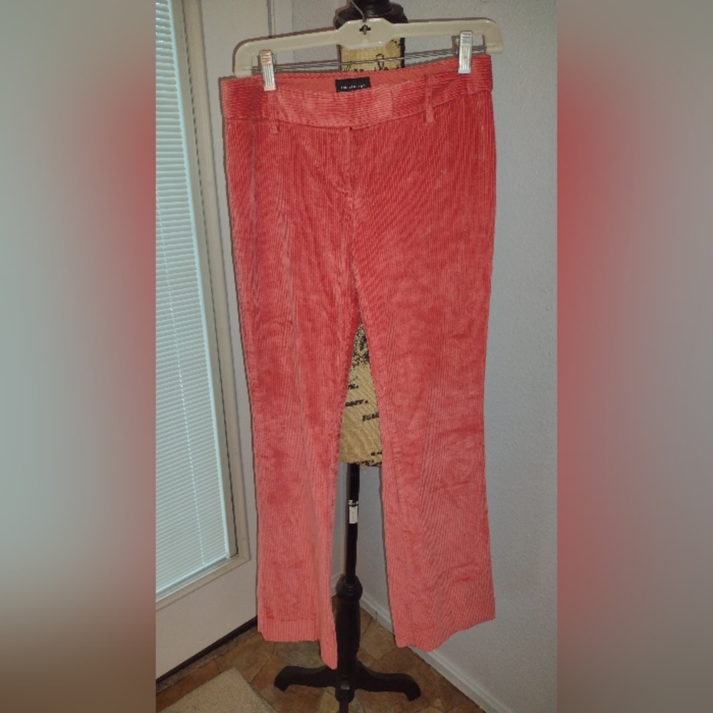 The Limited salmon corduroy wide leg therney fit pants 2